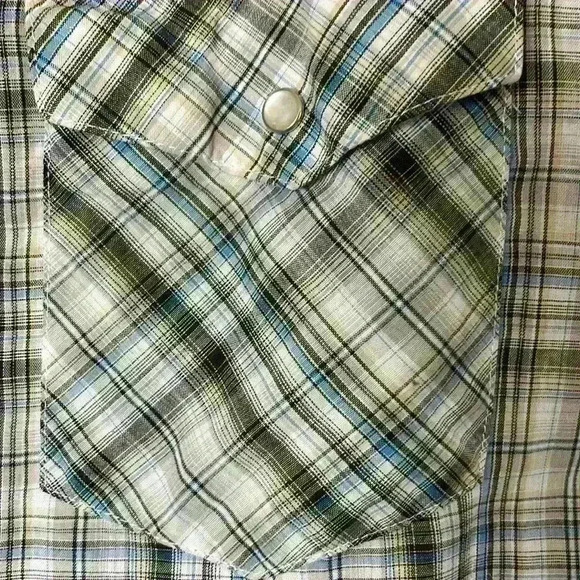 Wrangler Western Shirt Button Down Pearl Snap Mens Size XL - Picture 3 of 6